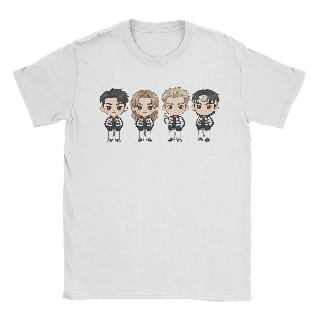 LNGSHOT chibi Ohyul Ryul Woojin Louis TShirt Unisex Funny Cotton Tees Crew Neck Short Sleeve T Shirts Plus Size Clothing