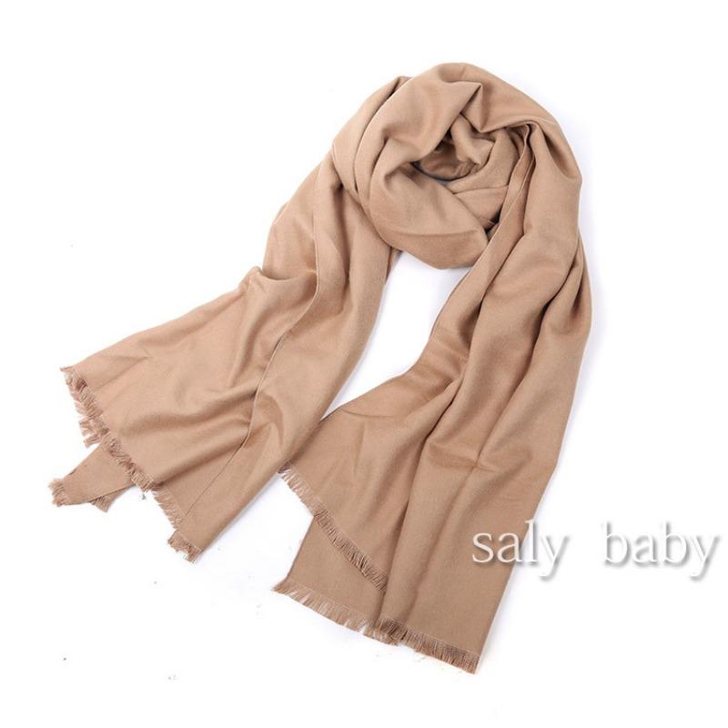 Autumn and Winter Solid Color Japanese and Korean Sweet Imitation Cashmere Scarf, Comfortable Thickened Scarf, Female