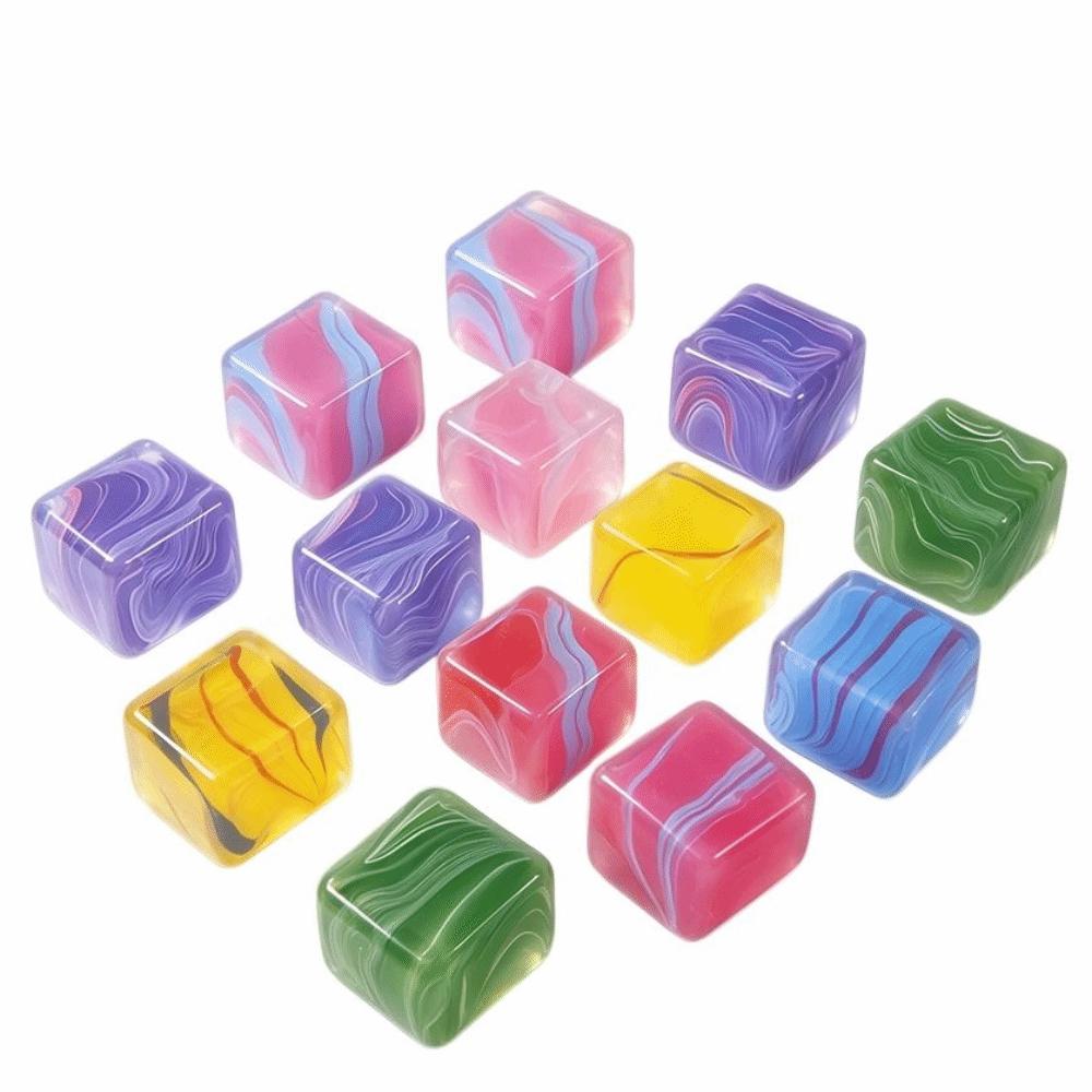 Transparent Ice Cube Fidget Toy Slow Rebound Sensory Fidget Toy Ice Cube Squishy Toy Daily Use