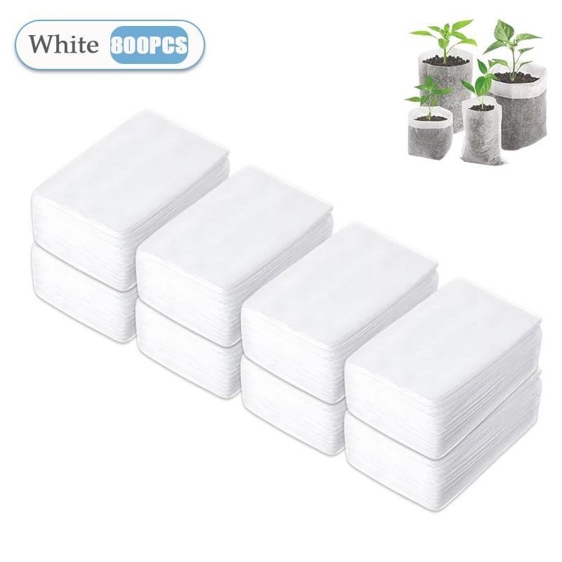 100-1000 шт. Биоразлагаемые мешки для рассады, мешки для выращивания растений, мешки для рассады из нетканого материала, мешки с карманами для аэрации, инструменты для выращивания цветов и овощей