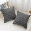 Мягкие Наволочки для Декоративных Подушек Вязание Мех Однотонный Чехол для Подушки Дивана Подушка для Талии Наволочка Защитный Чехол для Подушки Офисный Диван