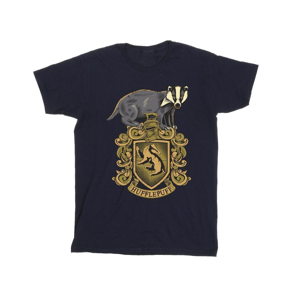 Harry Potter Mens Hufflepuff Sketch Crest T-Shirt