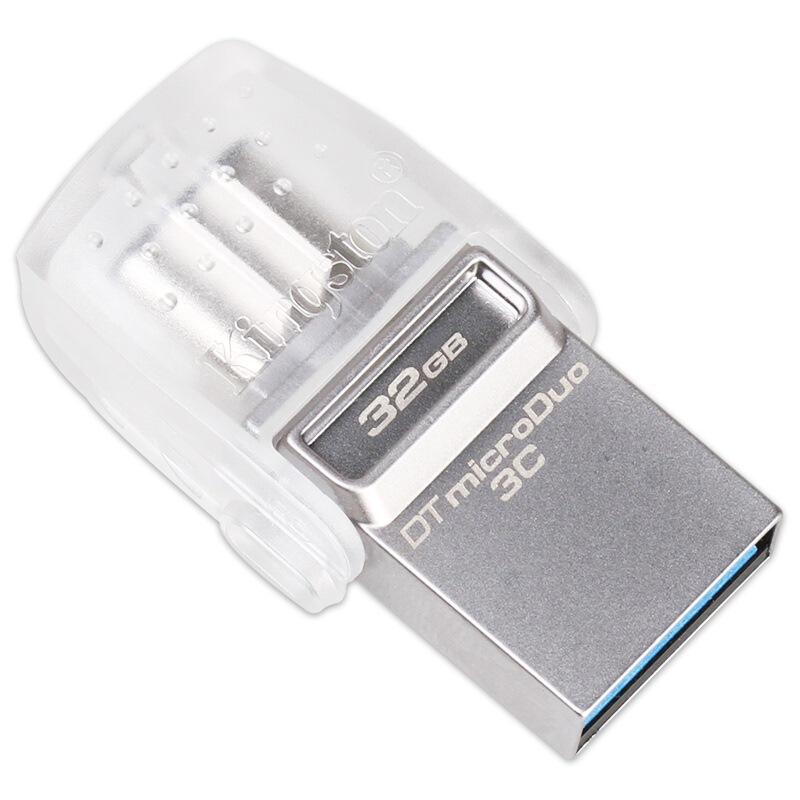 Kingston USB-накопитель DataTraveler MicroDuo 3C Флэш-накопитель USB типа C и USB типа A