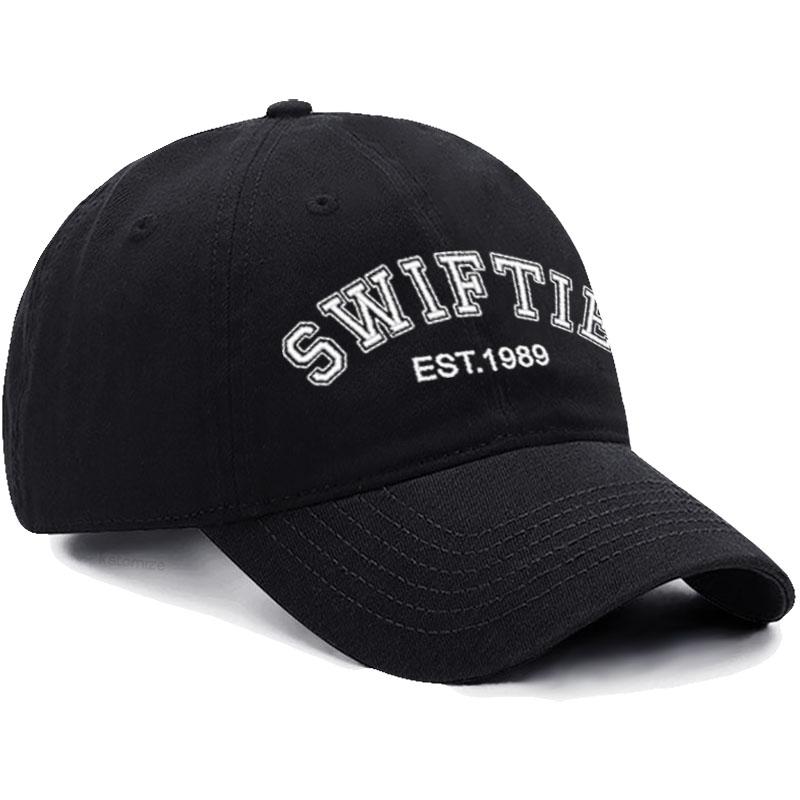 Вышитая бейсболка SWIFTIE 1989 для мужчин, женщин, унисекс, стираный хлопок, кепка папы, солнцезащитная кепка, подарок фанатам
