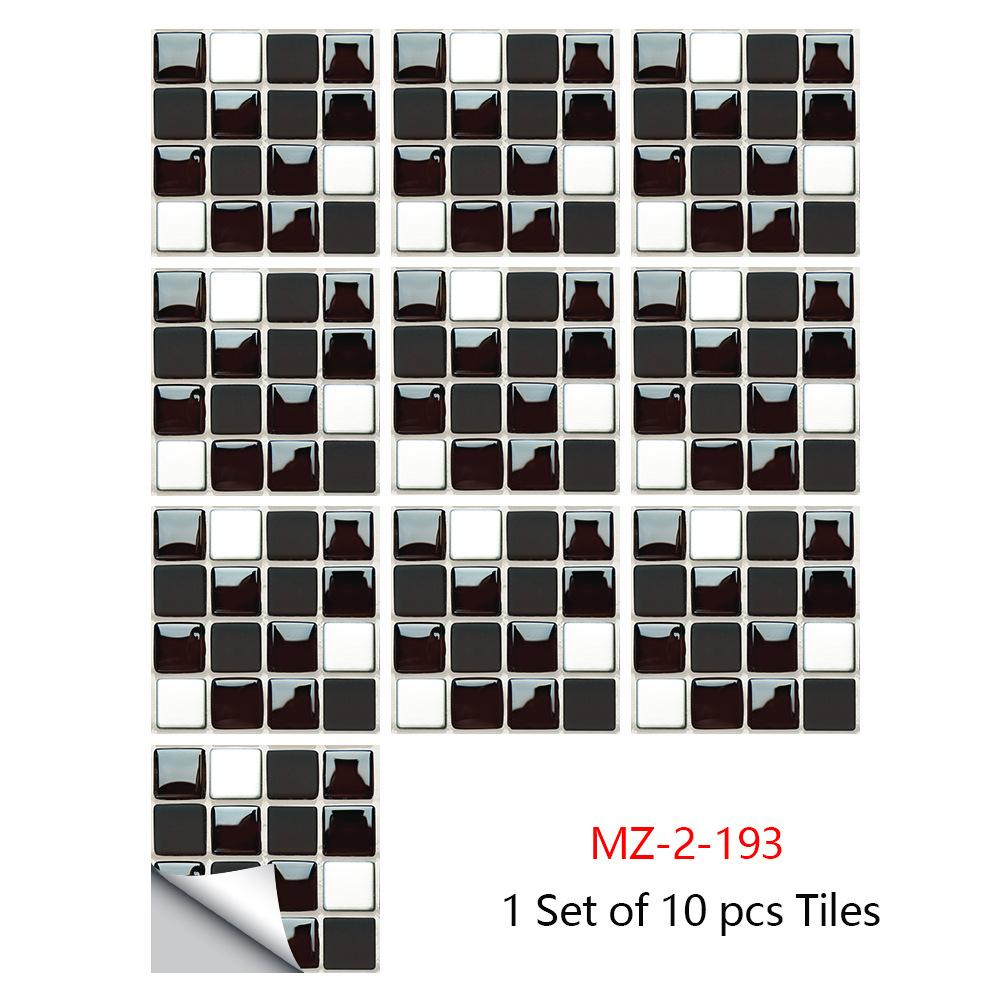 10 шт. 15x15 см DIY мозаика мраморные наклейки на стену имитация кирпича украшение для спальни водонепроницаемые самоклеящиеся плиточные обои декор для кухонного шкафа