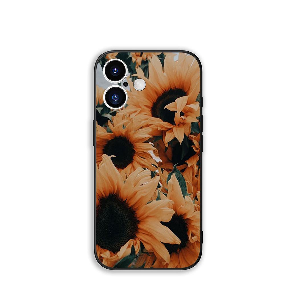 Cover Sunflower Flower Painted Yellow for Samsung Galaxy S25 S24 S22 S23 FE Ultra Plus A56 A05 A06 A15 A16 A55 S7 Edge Case