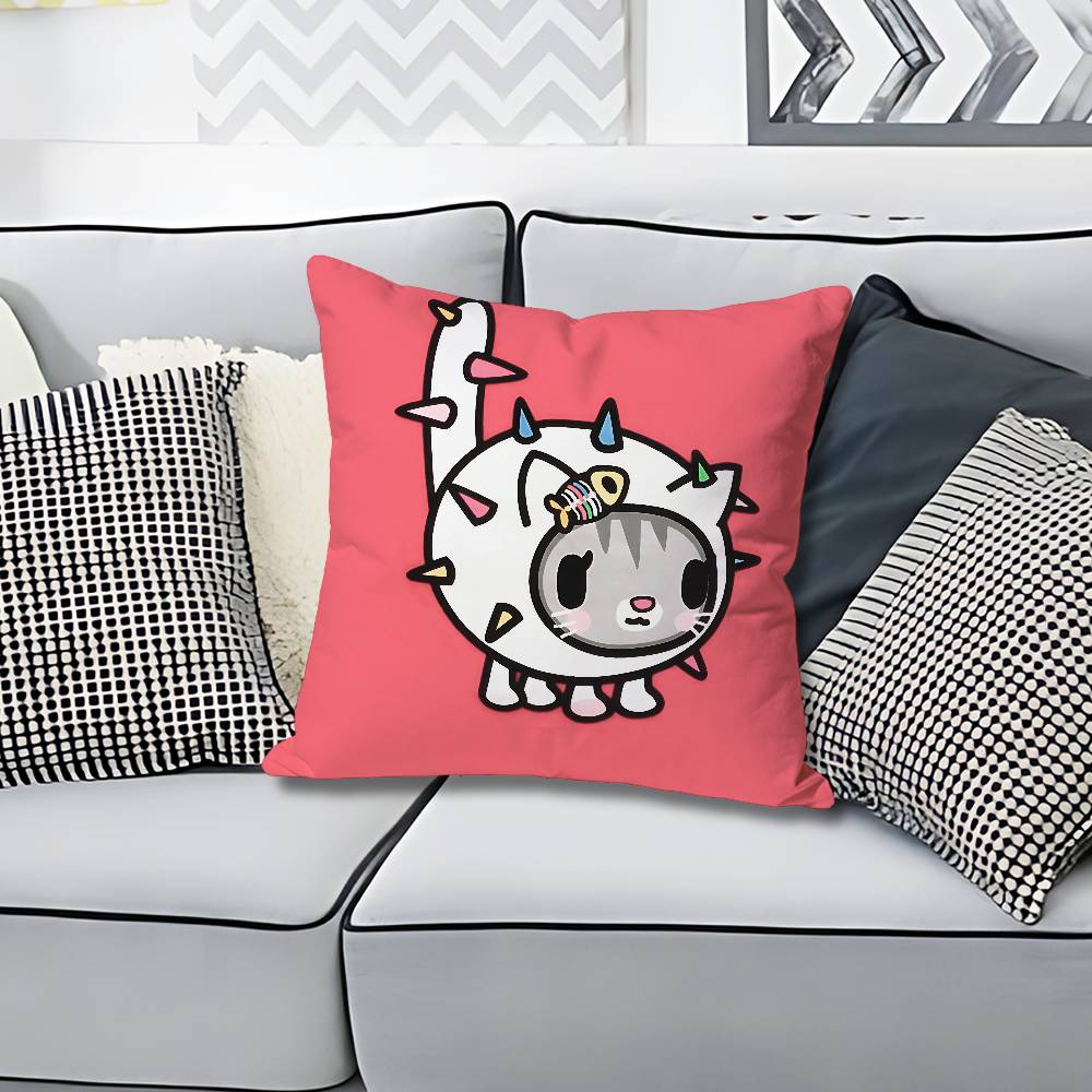 TTokidokiSS Girl Pillow Cases for Bedroom Living Room Sofa Home Decor Polyester Cushion Cover with Zipper