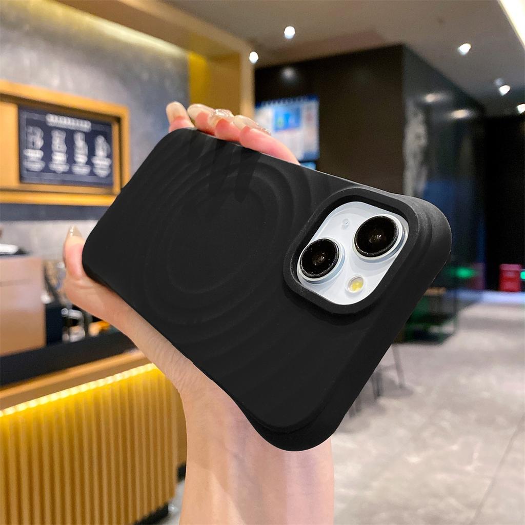 Магнитный чехол с эффектом волны подходит для мобильного телефона iPhone11promax, однотонный чехол из жидкого силикона для Apple 11, противоударный чехол для 11.