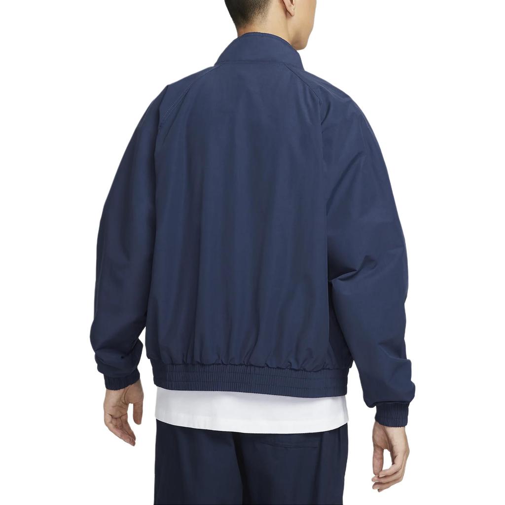 Nike Club Futura Logo Stand Collar Long Sleeve Jacket Men Jacket Midnight-Navy White FZ0657-410