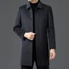 Fashionable Business Removable Inner Liner Double-sided Wool Down Coat Winter New Men's Lapel Wool Coat