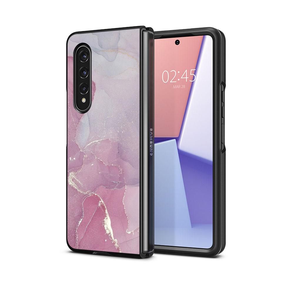 Для Samsung Galaxy ZFold4 Z Fold4 Z Fold5 5G Z Fold3 Жесткие ударопрочные чехлы из поликарбоната Cover Гранитный Мраморный Задник