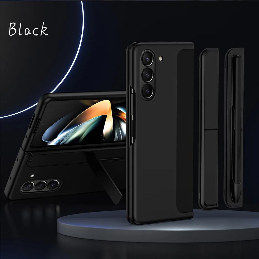 Противоударный чехол для Samsung Galaxy Z Fold 5, складной чехол для телефона с невидимым держателем для ручек, полная защита