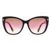 Women S Cat Eye SunglaSSeS Tf937 Nora 05f Black roSe Havana 57mm 05f