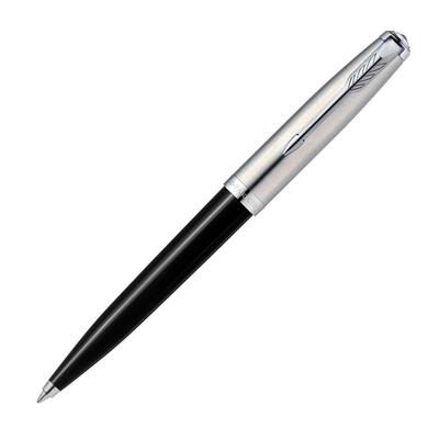 Шариковая ручка PARKER 51 Черная CT Средний стержень В подарочной упаковке Официальный импортный товар 2123495Z На масляной основе