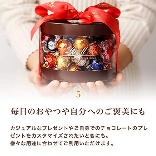 Шоколад Lindt Lindor Gift 35 в индивидуальном порядке с сумкой для покупок L2 [Официальный Lindt] Коробка, кусочки, завернутые, сумка,