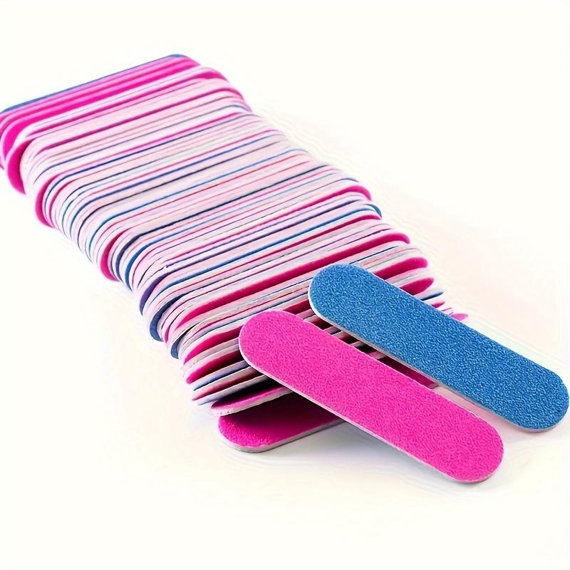100 Pcs Nail Tools Scrubbing Strips Double-Sided Nail Files Miniature, Two-Sided, and Thin Nail Buffers for Smooth Nails