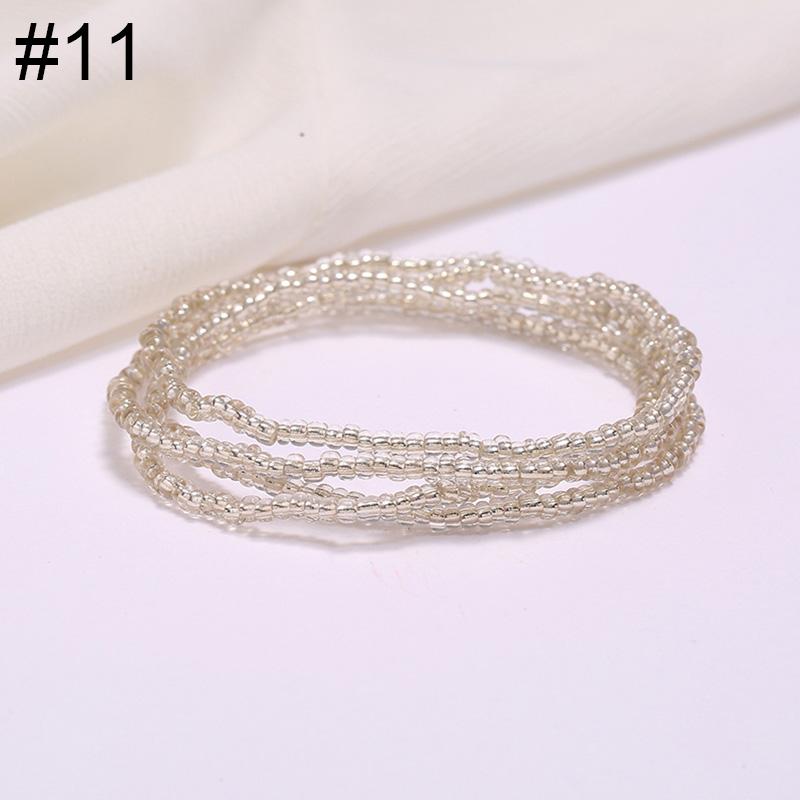 Women Fashion Waist Chain Rice Bead Waist Chain Beach Chain Body Jewelry Belly Chain