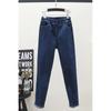 Джинсы-скинни Stretch Vintage Denim Брюки с высокой талией и эластичной резинкой Узкие брюки-карандаш Mom Jeans Plus Size