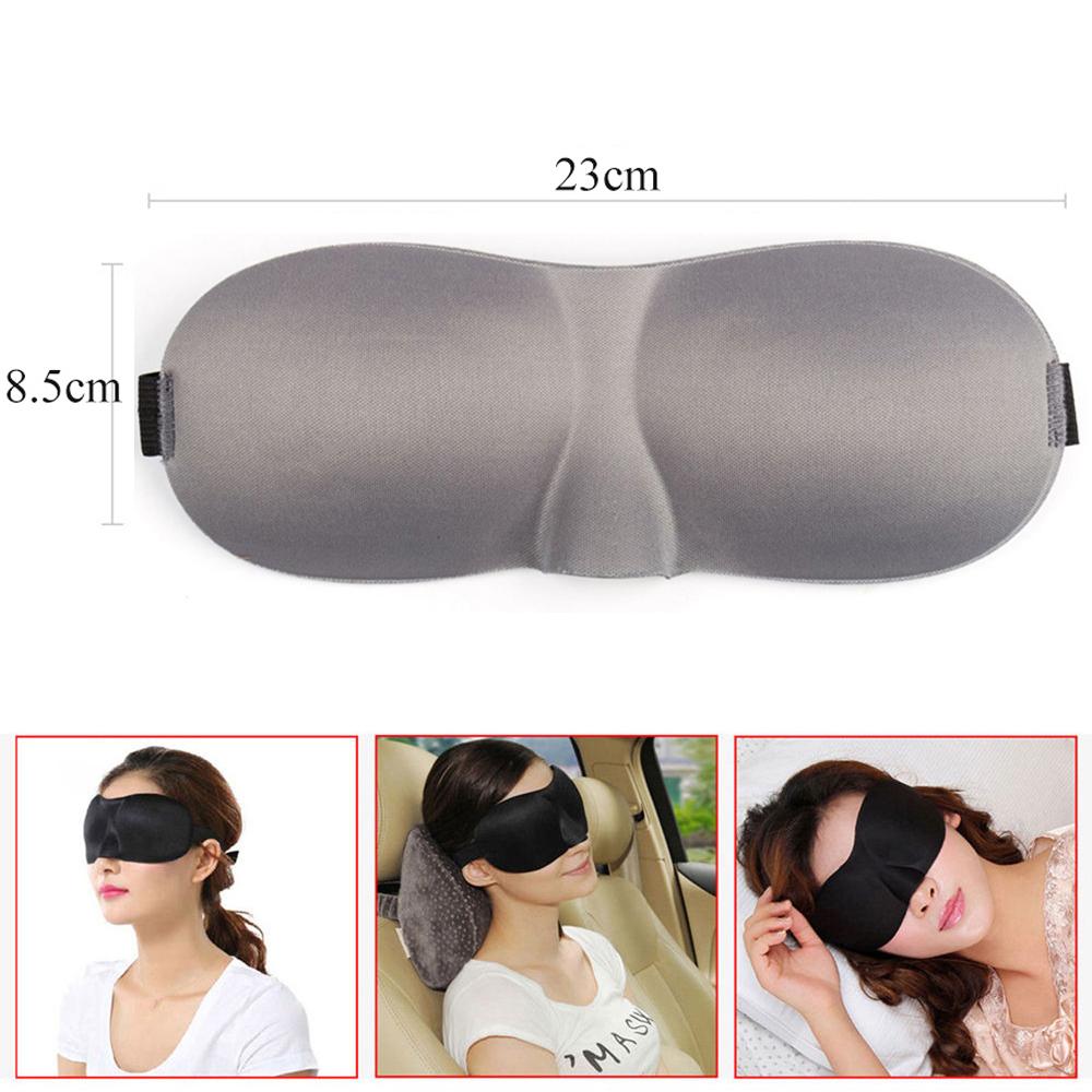 Tcare Fashion 3D Sleeping Eye Mask, Travel Sleep Eye Shade Cover Nap Eye Patch Blindfolds Blinders Create Total Darkness Unisex