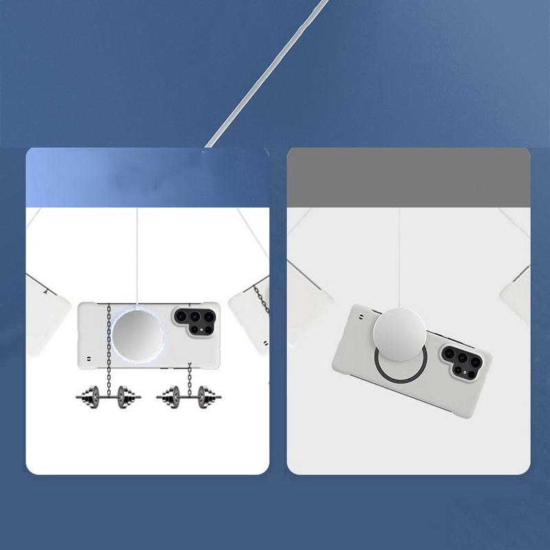 Тонкий безрамочный магнитный чехол Magsafe для Samsung Galaxy S23 Ultra S22 S24 Ultra Coque, роскошный жесткий чехол с беспроводной зарядкой