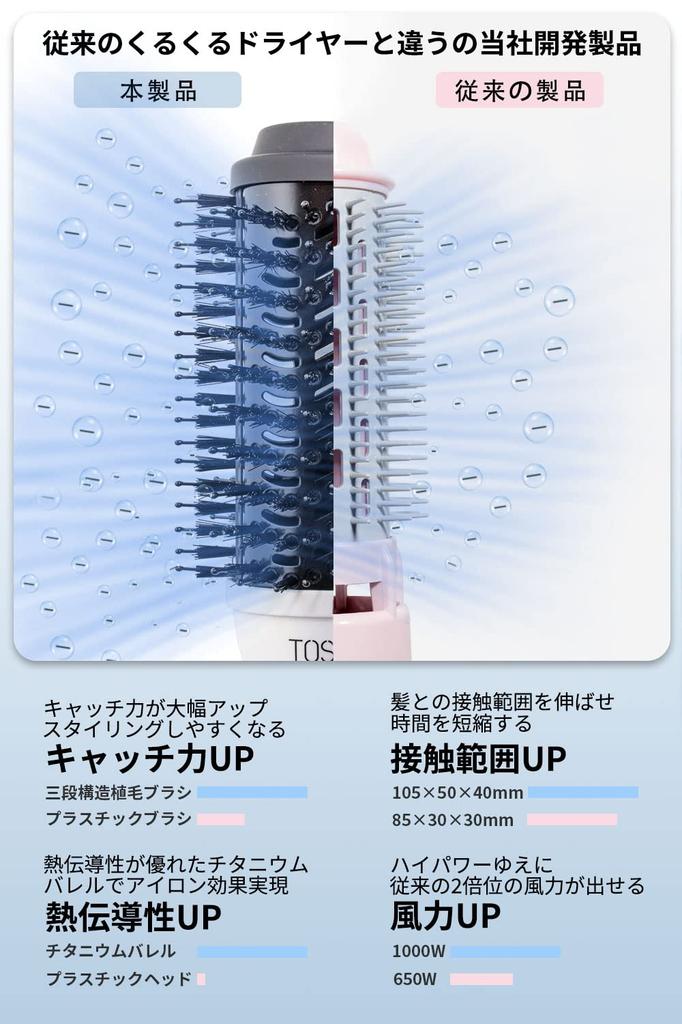 TOSAGE Вьющиеся волосы Завивка Кудрявый завиток Термоотрицательная укладка с титановым сильным увеличением объема Фен, утюжок, фен, щетка, ионы, сушка, цилиндр, ветер,