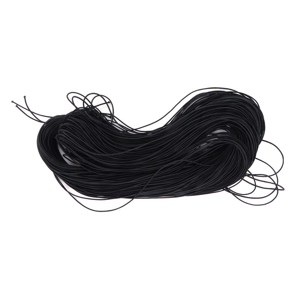 100 м круглая эластичная лента тег веревка DIY браслет бисер шнур линия аксессуары черный