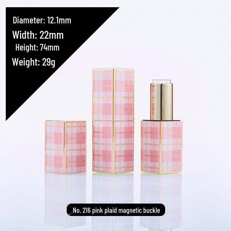 Туба для помады с магнитной застежкой, ручной работы, с текстурой кожи, напечатанная на 3D-принтере - Оранжевая, Красная, Зеленая