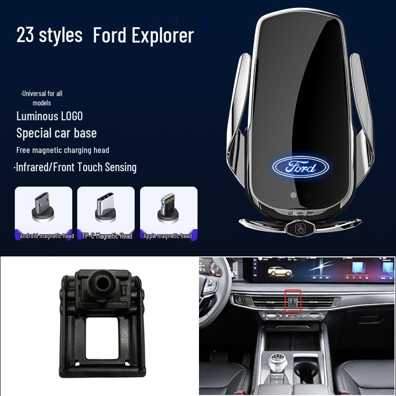 Магнитный беспроводной держатель для телефона с быстрой зарядкой для Ford Focus/Mondeo/Fiesta