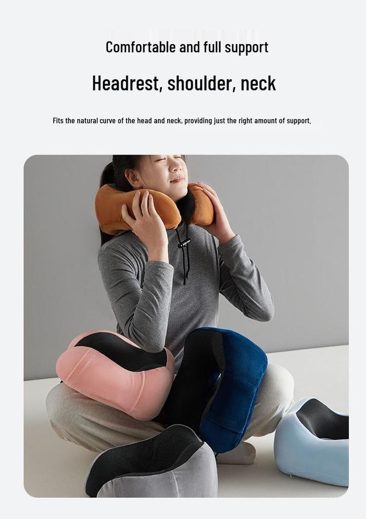 U-Shaped Memory Foam Neck Support Pillow for Travel