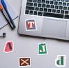 50 Ретро Английских Букв Граффити Наклеек для DIY Журналов и Декора