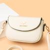 Foreign Soft Leather Women's Bag Multi-layer Single Shoulder Crossbody Bag Fashion Small Bag