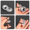 1/2pairs Finger Cymbal Silvery Mini Orff Percussion Instrument Belly Dance Performance Props Children Musical Instrument Toy TMZ
