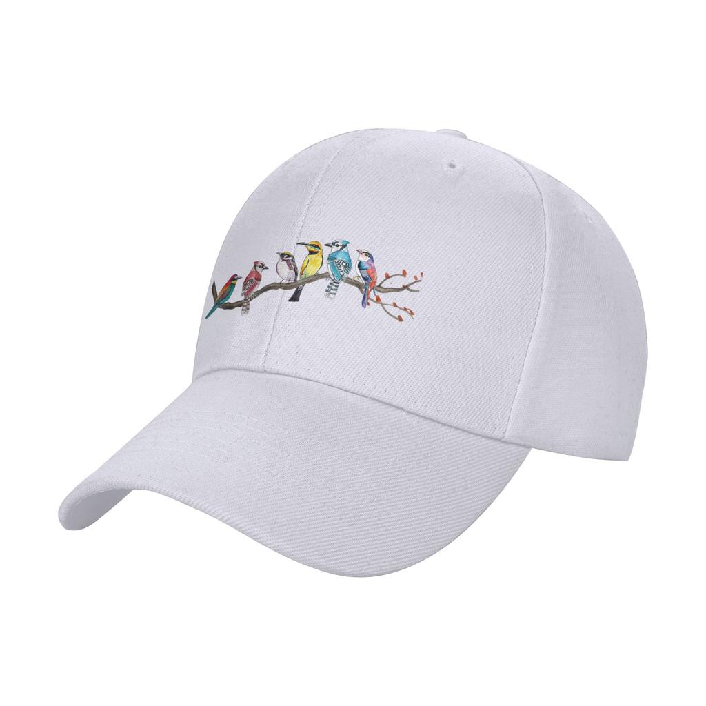 Birds On A Branch Birding Bird Watching Bird Watcher Baseball Cap Print Trucker Hat Summer Unisex Unisex Skate Snapback Cap