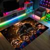 Lamine Yamal Design Crystal Velvet Carpet Cozy Non?Slip Printed Rug For Bedroom Living Room Entrance