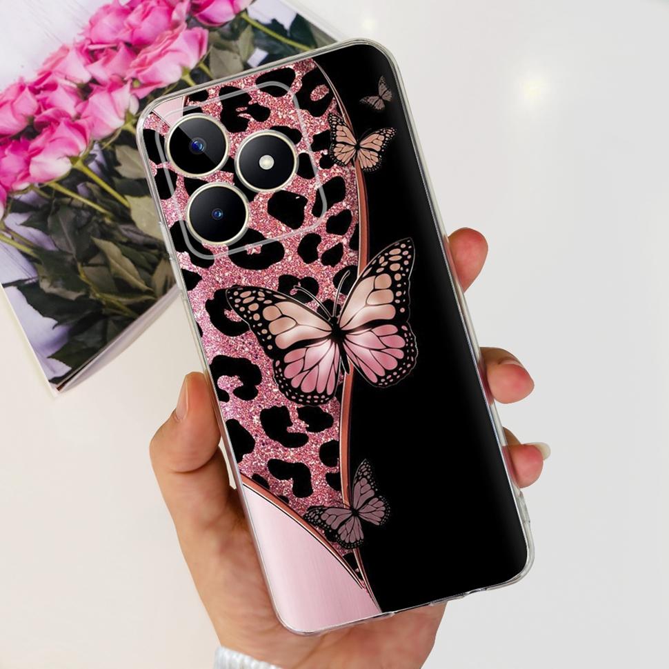 For Realme Note 50 Cases RMX3834 Colorful Painted Cover Soft Silicone Phone Cases For Oppo Realme Note 50 Note50 TPU Fundas