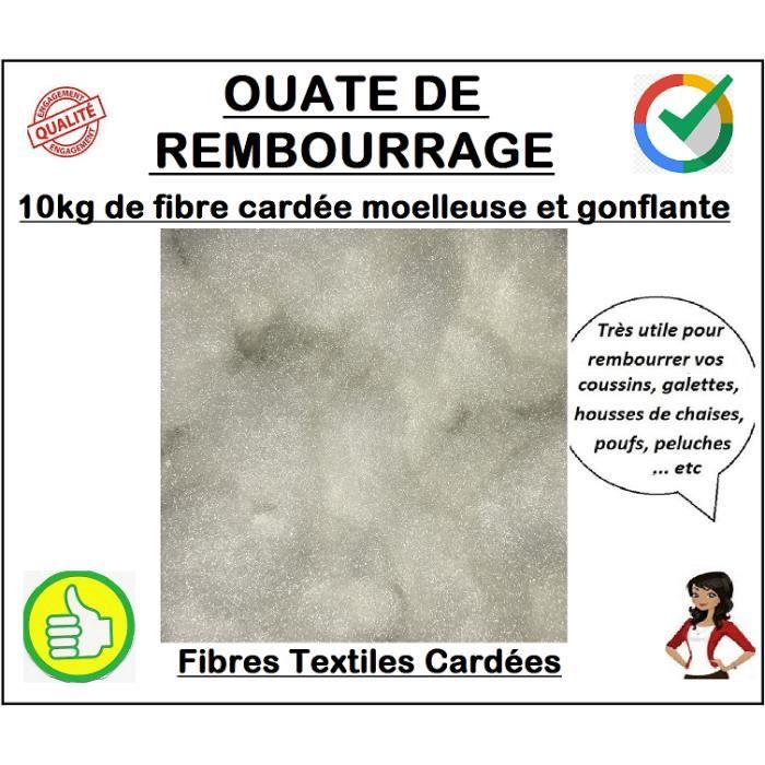 Soft and Puffy Padding Wadding 10 Kg Bag Real Carded Textile Fibers