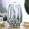 Nordic Simple Large Glass Vase Transparent Color Hydroponic Rich Bamboo Lily Rose Vase Living Room Flower Arrangement Ornaments
