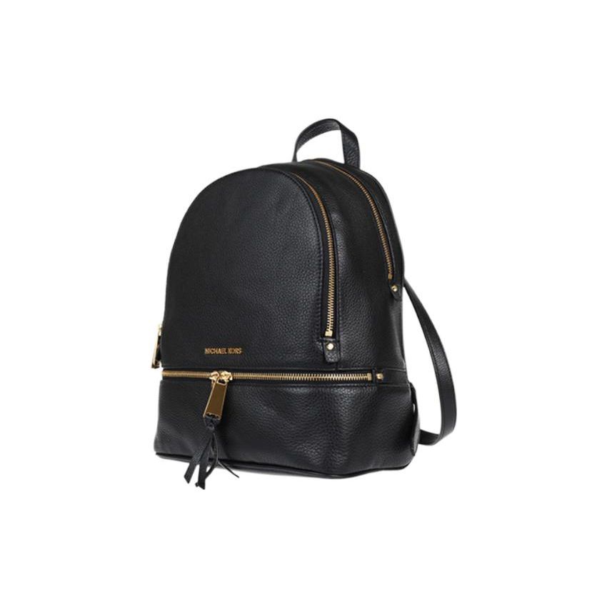 Michael Kors Рюкзак Rhea Zip из однотонной кожи Женский рюкзак Черный 30S5GEZB1LBLACK