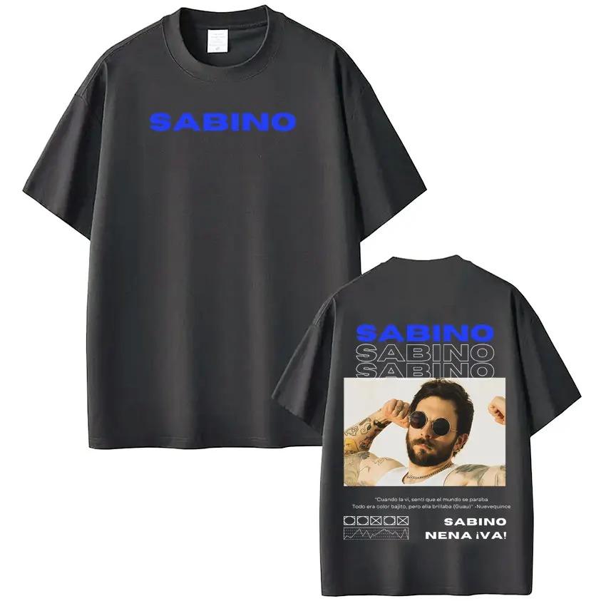 Rapper Sabino Album Tour Printed TShirt Unisex Harajuku Style Fashion Short Sleeve Casual High Quality HipHop TShirt