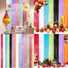 Stunning Matte Rainbow Rain Curtain Decorative Backdrop For Party Festivities