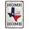 Home Sweet Texas Rustic Sign
