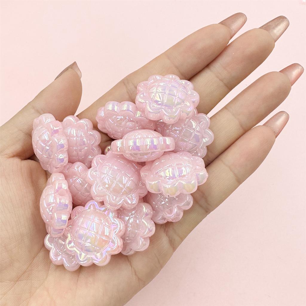 DIY аксессуары с отверстием толщиной 11,5 мм Подсолнух распорка свободные бусины акриловые 10 шт/23,5 мм творческий материал ручной работы для изготовления ювелирных изделий