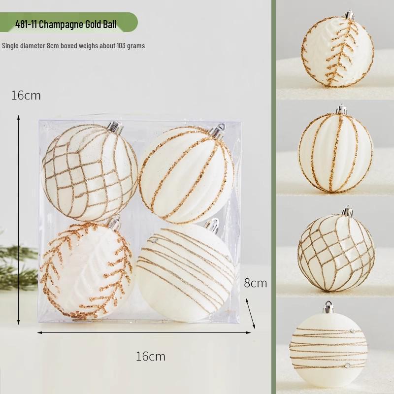 Hand-Painted Wine Red Christmas Ornament - Flocked Hanging Ball for Trees, Hotels, Malls, and Window Displays