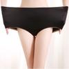 Женские атласные трусики большого размера, дышащие удобные трусы, женские приятные для кожи трусы с высокой талией