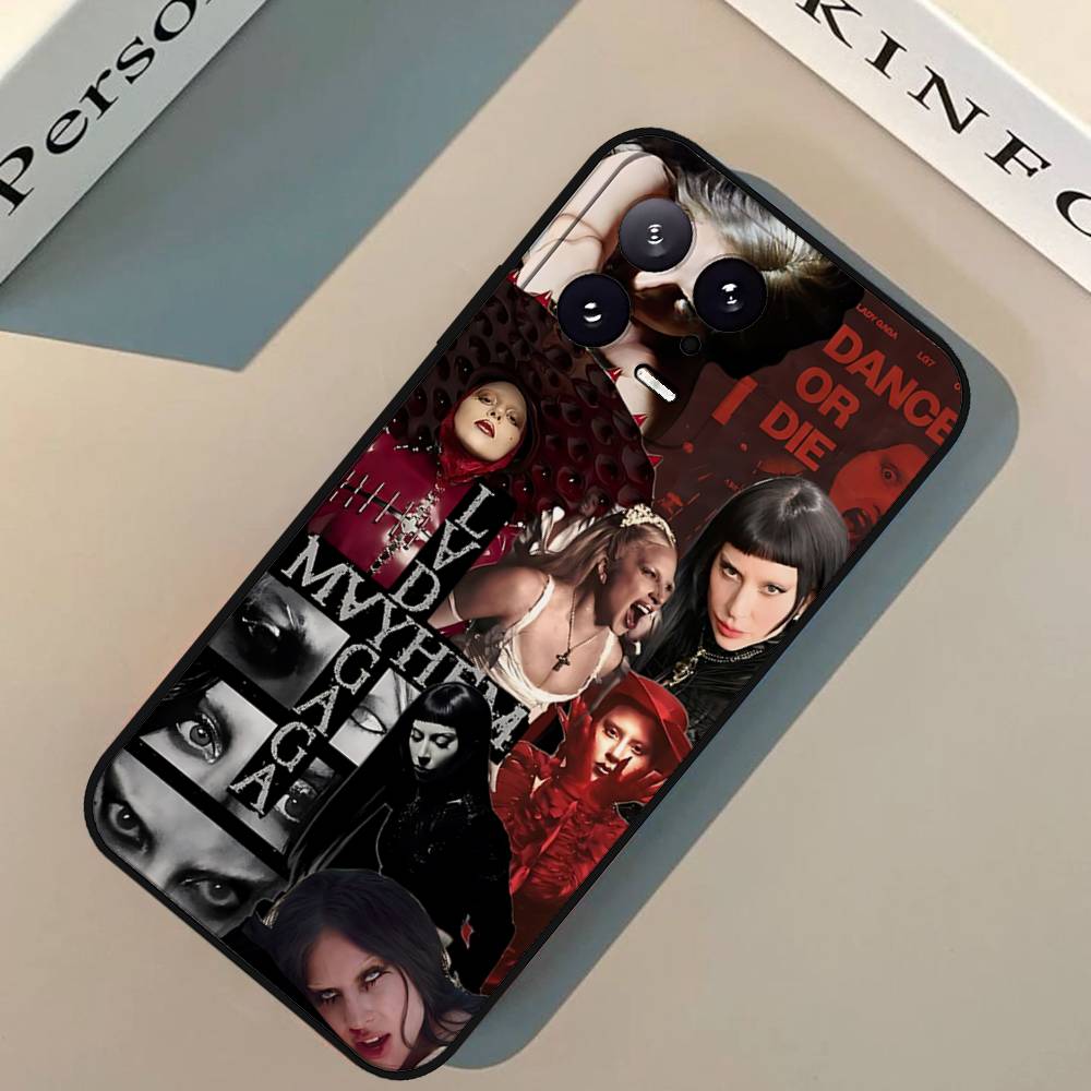 Чехол для телефона singer A-Lady Gaga-S для Xiaomi 11 12 Redmi Note 11 5G 8T 9A 9 10T Note8Pro Note9 12SUltra Черный Чехол