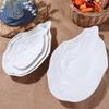 Ceramic Sashimi Plate Oyster Shell Shape Dessert Tray Kitchen Organizer Salad Plate  Home