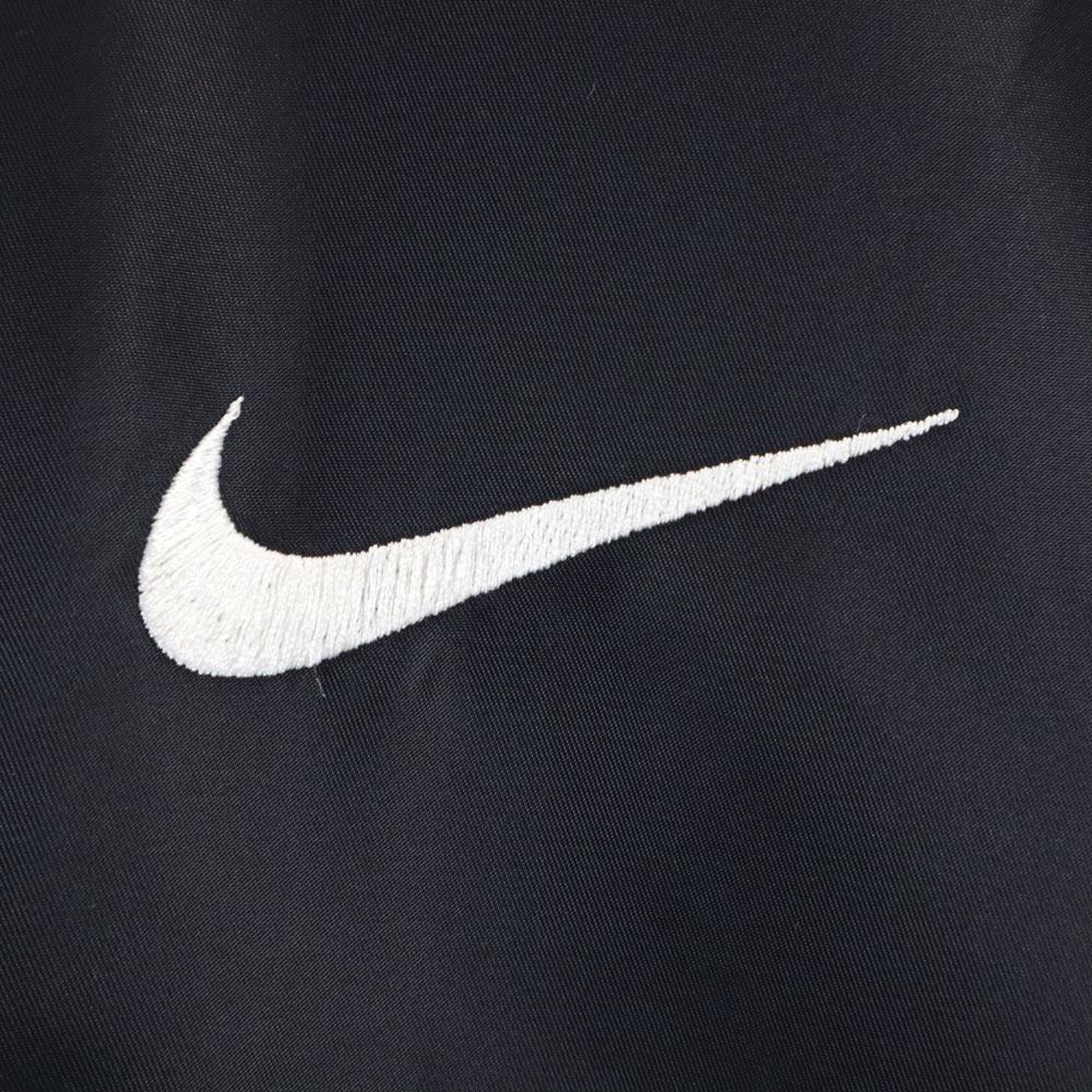 Nike 90-е 00-е Белый ярлык Старый логотип на спине Куртка для разминки XL черная Подкладка на спине Мужская Б/У