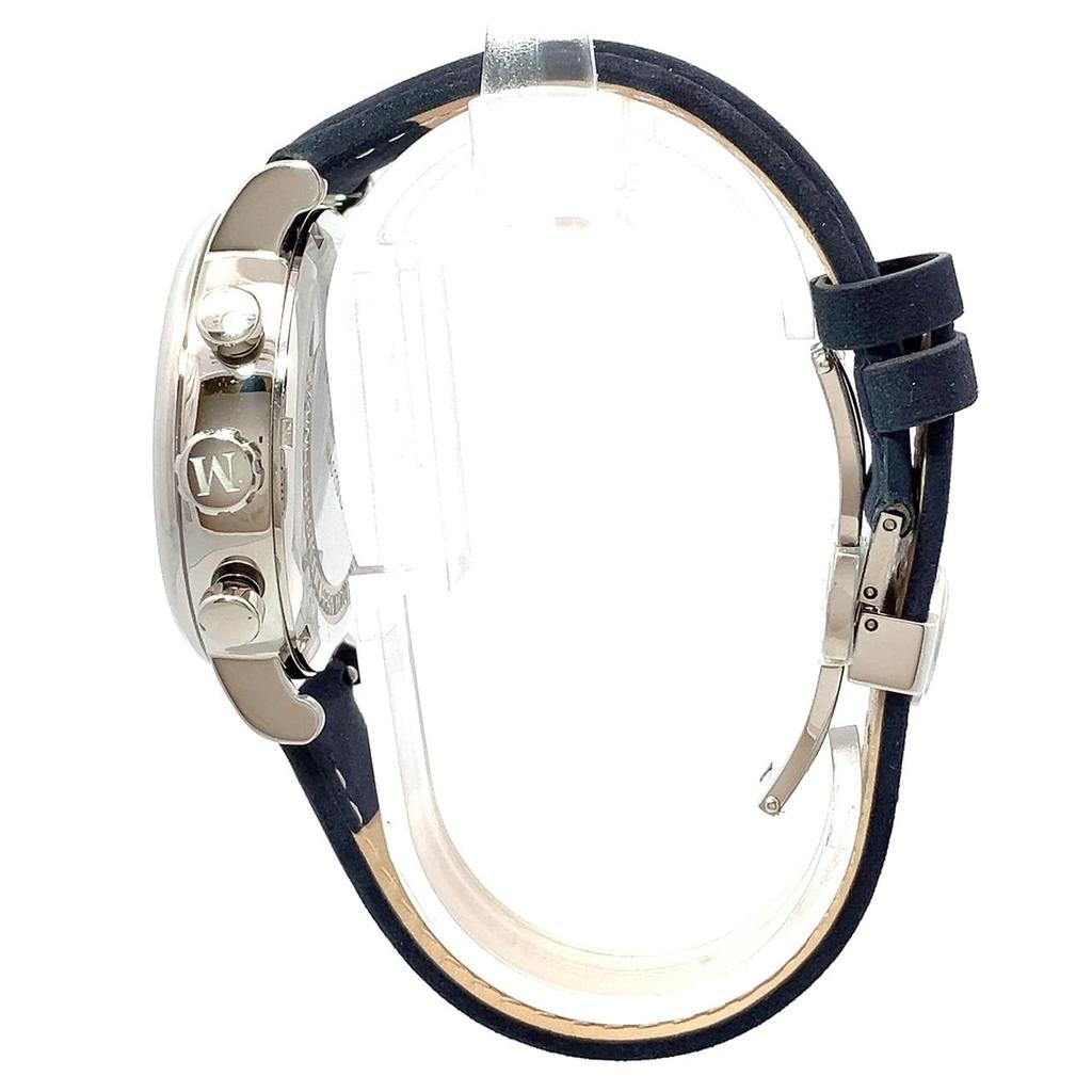 Madison New York Navy Navy Телячья кожа Серебро Часы мужские Seventh Avenue, Водонепроницаемые, Кварцевые, Циферблат, Ремешок, Корпус, MA011013-2,