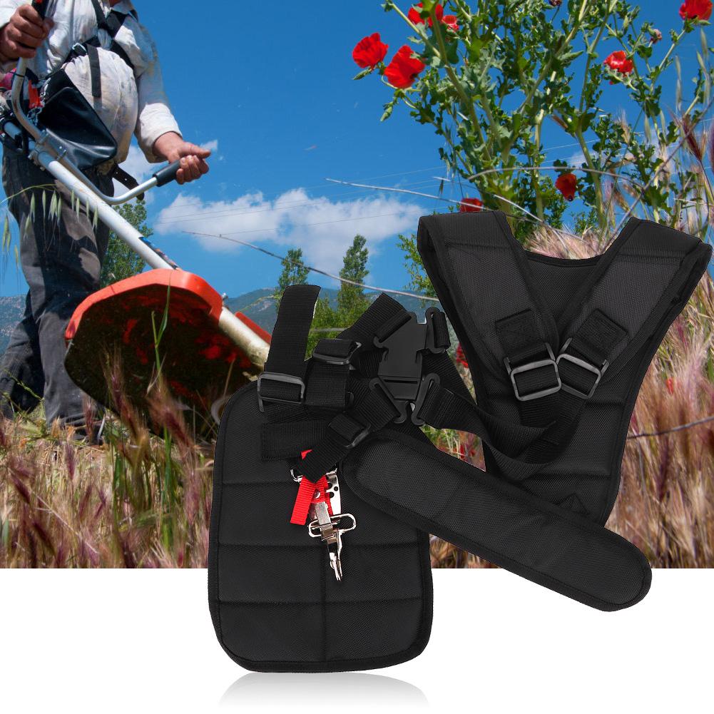 Двойной плечевой ремень, защитная панель, садовый триммер, кусторез, триммер, мягкий ремень