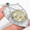 Подвеска из серебра 925 пробы с натуральным пренитом и диопсидом 2,99 дюйма c6T90